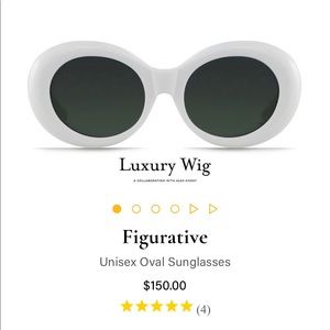 NEW RAEN UNISEX OVERSIZED WHITE OVAL SUNGLASSES